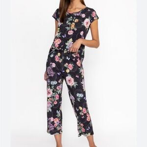 Johnny Was The Bobbie Crop Pajama Lounge Set Sz S/M
